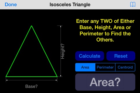 2D Shapes Area and Perimeter Calculator screenshot 3