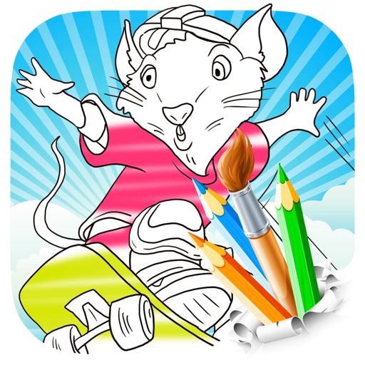 Coloring Book for Kids Stuart Little Version iOS App