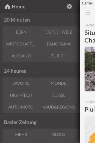 Zeitungen CH screenshot 2