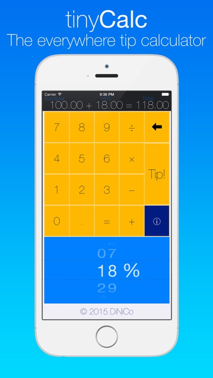 tinyCalc FREE - Tip Calculator