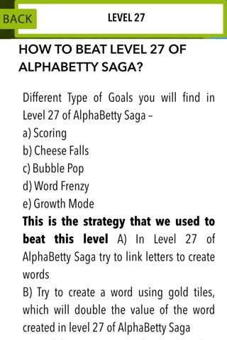 Guide for Alpha Betty Saga - Walkthrough & All level Videos screenshot 3