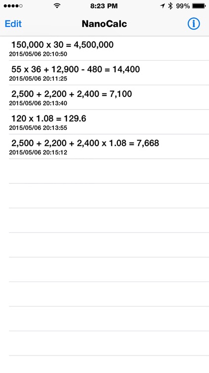 NanoCalc calculator