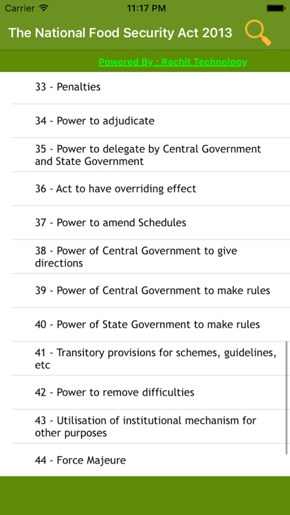 National Food Security Act