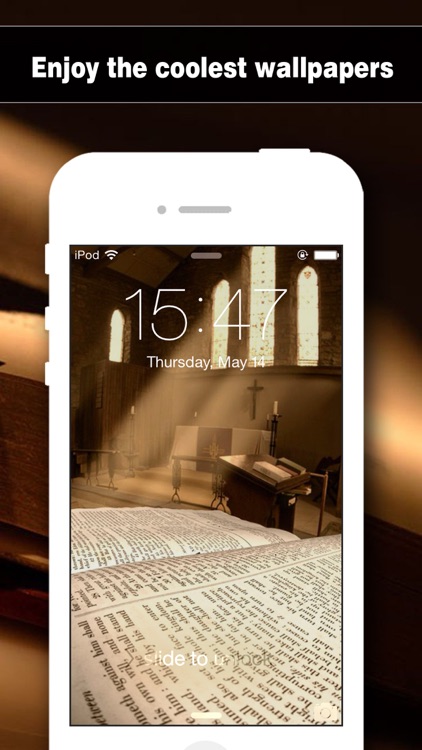 Bible Wallpapers Pro - Backgrounds & Lock Screen Maker with Holy Retina Themes for iOS 8 & iPhone 6 screenshot-3