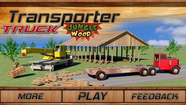 Transporter Truck Jungle Wood - Timber Trailer