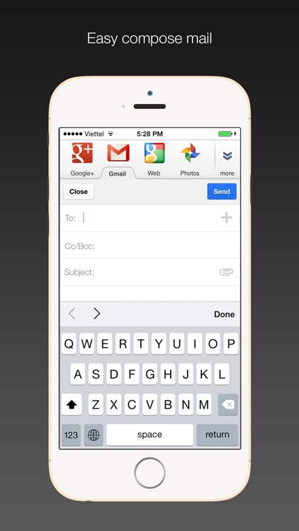 Secure Mail for Gmail Free: use native Passcode and Touch ID to protect your Gmail