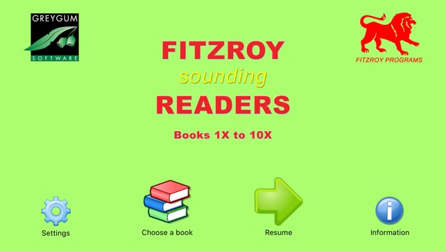 Fitzroy Readers Books 1X to 10X