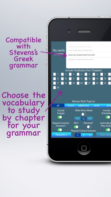 Multimedia Flashcards for Stevens' New Testament Greek Primer screenshot-0