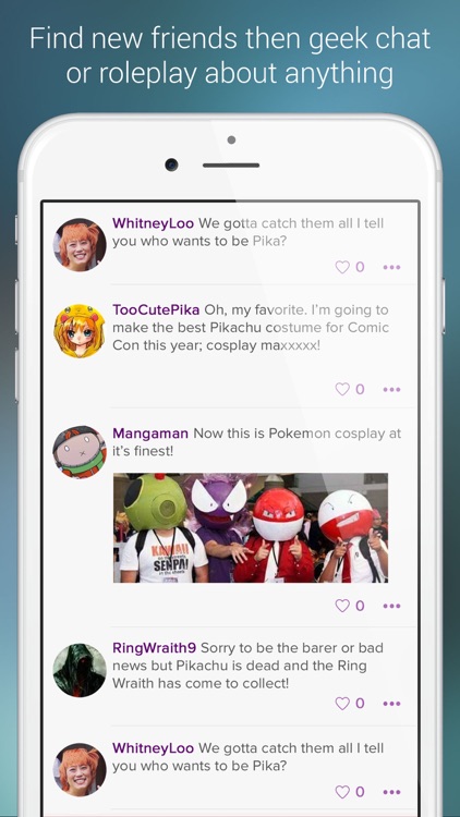 Geeking Chat & Roleplay for Anime & Comics Fans screenshot-3