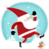 Santa Claus brings Christmas Presents - Run and Jump Loop