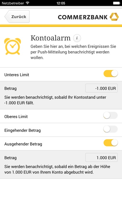 Commerzbank Kontostand