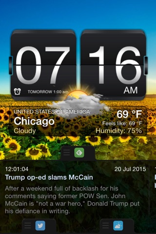 Night Stand for iPhone - Alarm Clock, Weather & Photo Slideshow screenshot 2