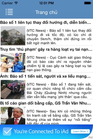 Doc Bao VTC screenshot 2