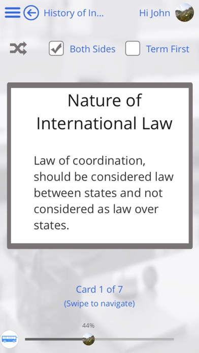 How to cancel & delete International Law by GoLearningBus from iphone & ipad 3