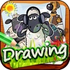 Drawing Desk Draw and Paint Coloring Book - "Shaun The Sheep edition"