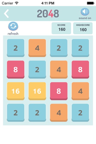 Puzzle game 2048 screenshot 3