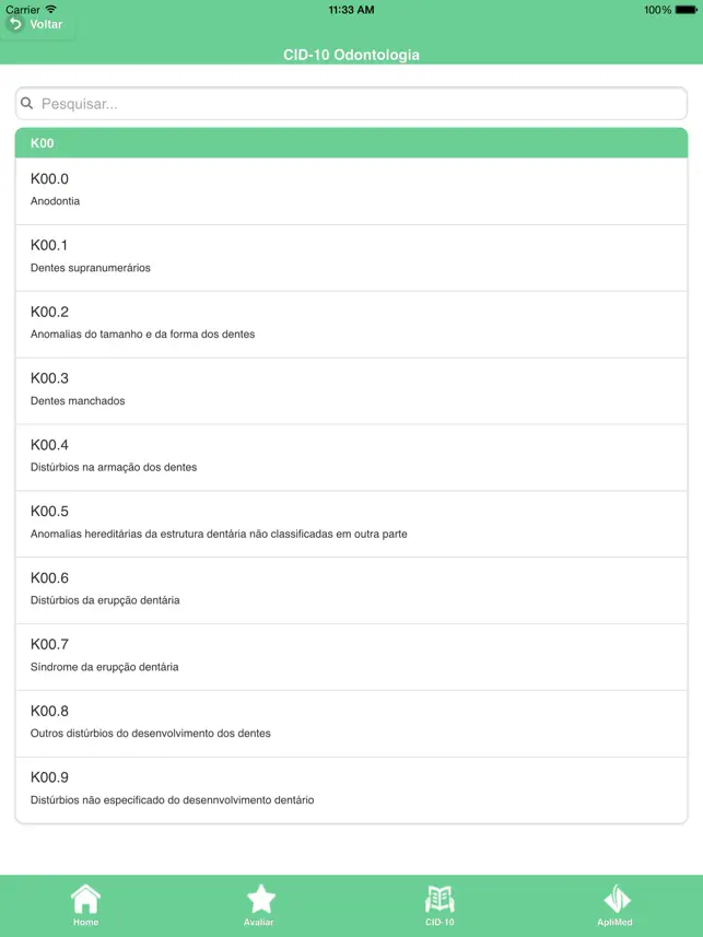 Screenshot 3 CID-10 Odontologia iphone
