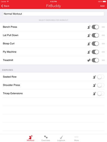 fitbuddy gym tracker workout journal and exercise log the simple exercise log app
