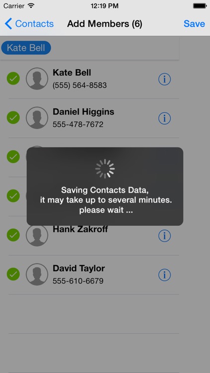 Contacts for Apple Watch.