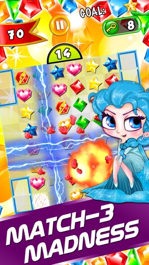 Jelly Jewel's - diamond match-3 game and kids digger mania h(圖2)-速報App