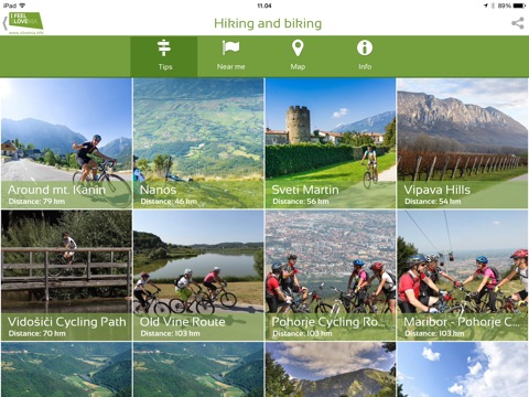 Hiking and Biking in Slovenia for iPad screenshot 2