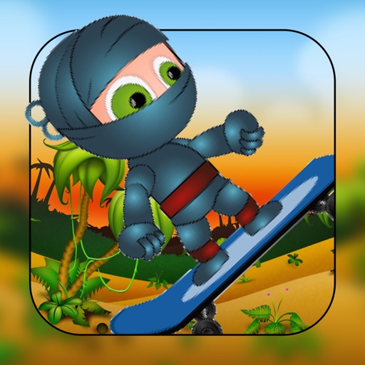 Amazing Skateboard Adventure With  Ninja Baby (Pro) iOS App