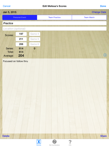 Screenshot #6 pour Bowling Score Averages
