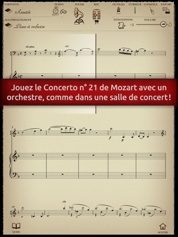 Play Mozart: Concerto pour piano n° 21 (partition interactive pour piano) screenshot 2