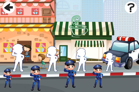 A Sort By Size Game for Children: Learn and Play with Police screenshot 2