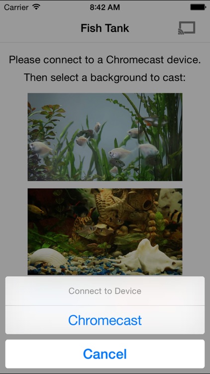 Fish Tank on TV for Chromecast