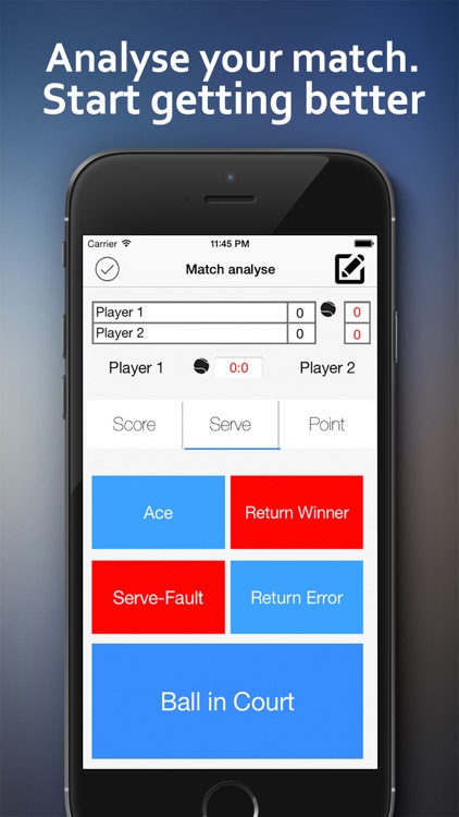 Tennis App Professionell - Lite