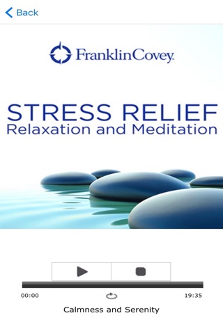 Franklin Covey Stress Relief, Relaxation, Meditation App screenshot 4