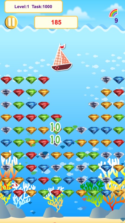 Sea Diamond - Crazy diamond stars pop crush game screenshot-3