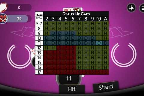 Blackjack Genius – Realistic Multi-hand Vegas 21 Blackjack Trainer Game screenshot 3