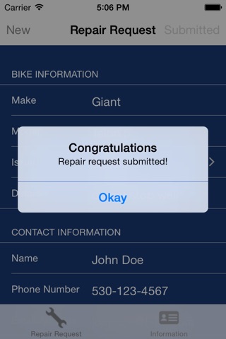 Davis Bike Repair - powered by APEX screenshot 2