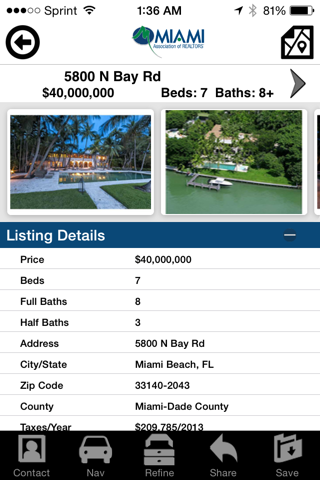 MIAMI Mobile Real Estate App screenshot 4