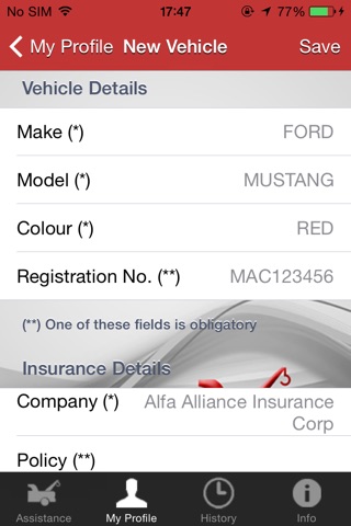 ALFA Alliance Roadside Assistance screenshot 3