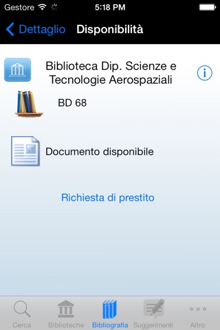 Polimi Library screenshot 4