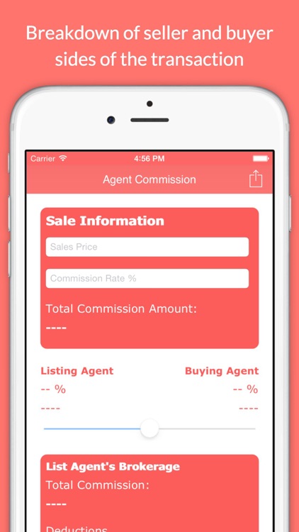 Real Estate Agent Commission Calculator