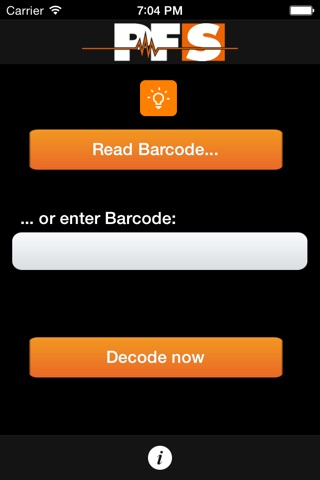 PFS Barcode Decoder screenshot 2