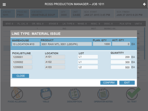 Ross Production Manager by Aptean screenshot 3