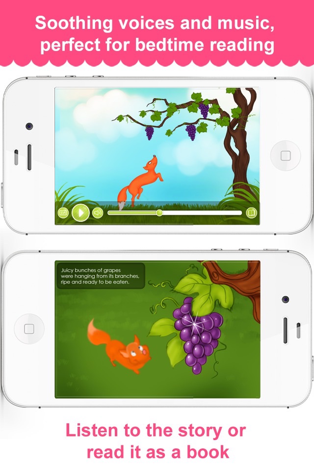 The Fox and the Grapes - Narrated classic fairy tales and stories for children screenshot 2