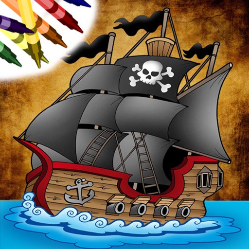 Pirate Coloring Book Free iOS App