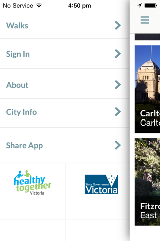 Walks Melbourne screenshot 2