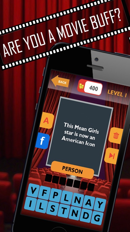 Movie Trivia Quiz: Guess pop movie stars, actors, actresses.  New fun puzzles!