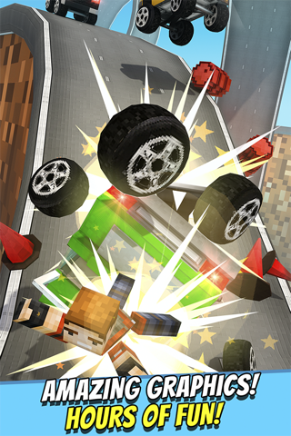 Crafting Cars . Free Hill Car Racing Game For Kids screenshot 4