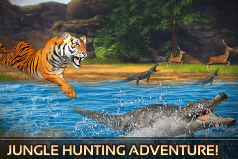 Wild Tiger Adventure 3D - Siberian Jungle Beast Animals Hunting Attack Simulator screenshot 2