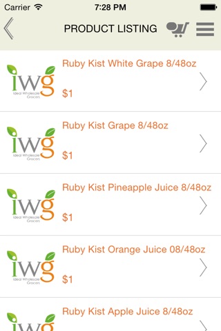 IWG - Ideal Wholesale Grocers screenshot 2