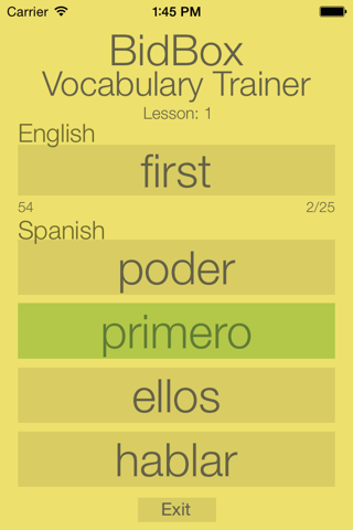 Spanish 102 - Vocabulary screenshot 3