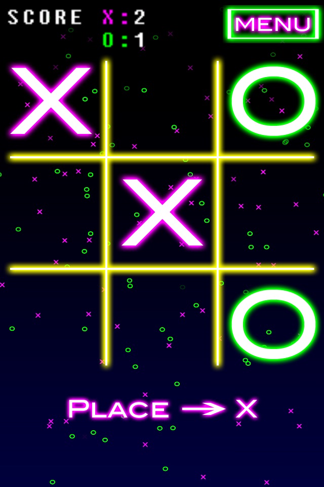 NeonTic Tac Toe screenshot 2